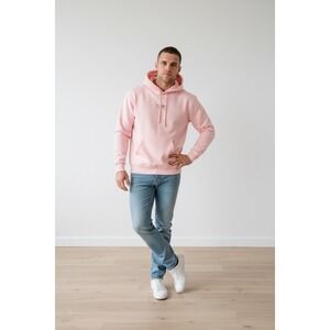 Rue 21 Pink Trippy Embroidered Hoodie Men's Size L Long Sleeve Pullover, NWT